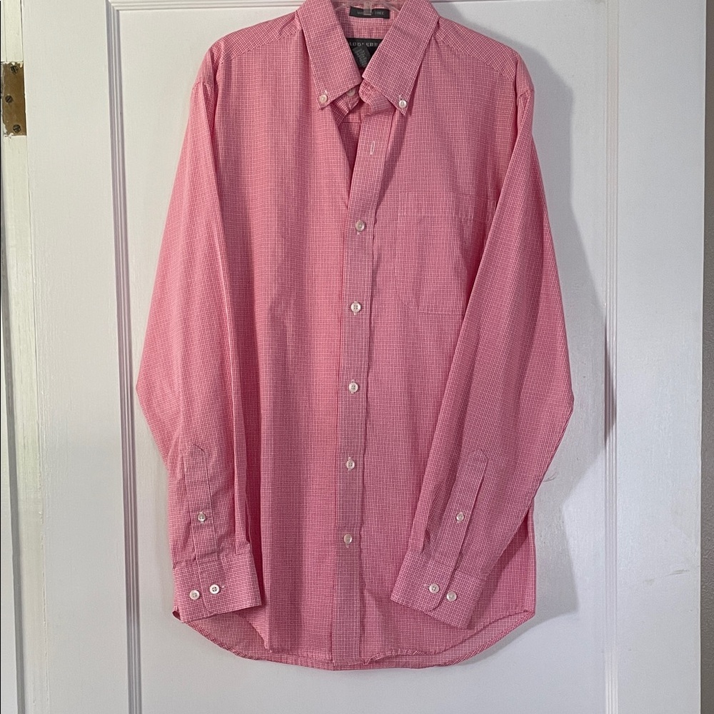 Saddlebred Men's Pink Casual Button Down Shirt